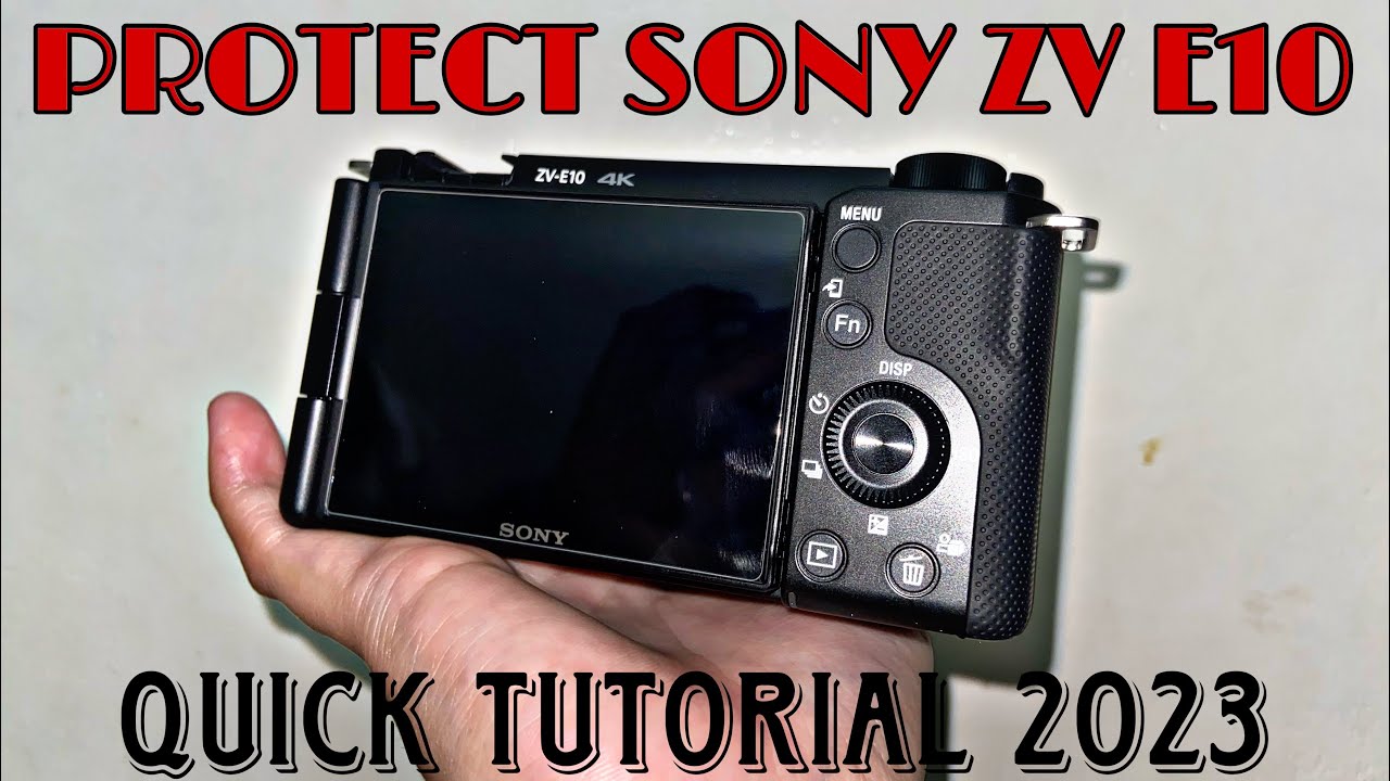 How to Apply Screen Protector on your Sony ZV E10 2023