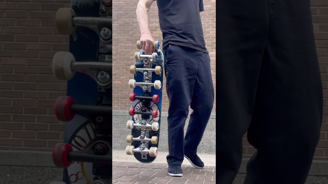 How many trucks make a kickflip IMPOSSIBLE!? #skateboarding #skateboardvibes #skateboard