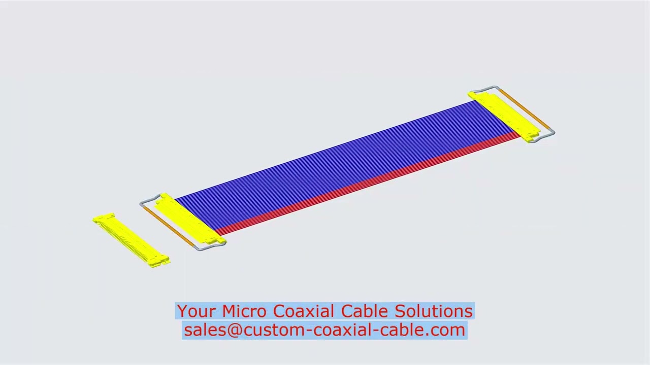 Durable VR Headset Interface Signal 40P I Pex 20847 3427 20848 20849 20846 Micro Coaxial Cable 0.5mm