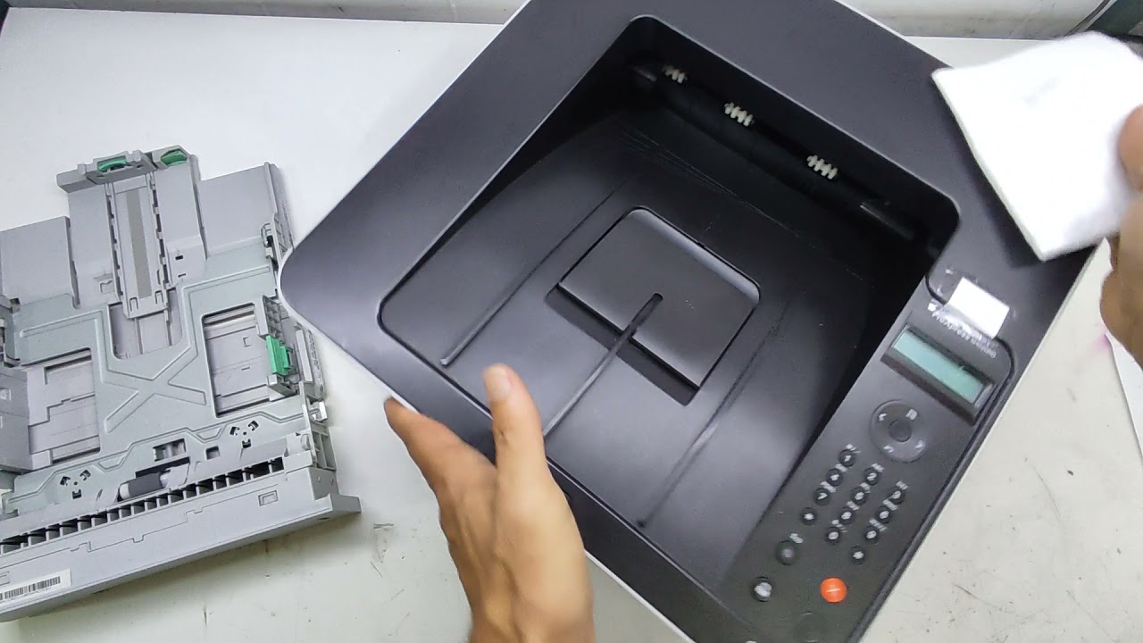 Como fazer a limpeza de todos os roletes da impressora Samsung  M4020, M4070, M4075, M3305, 2885 .