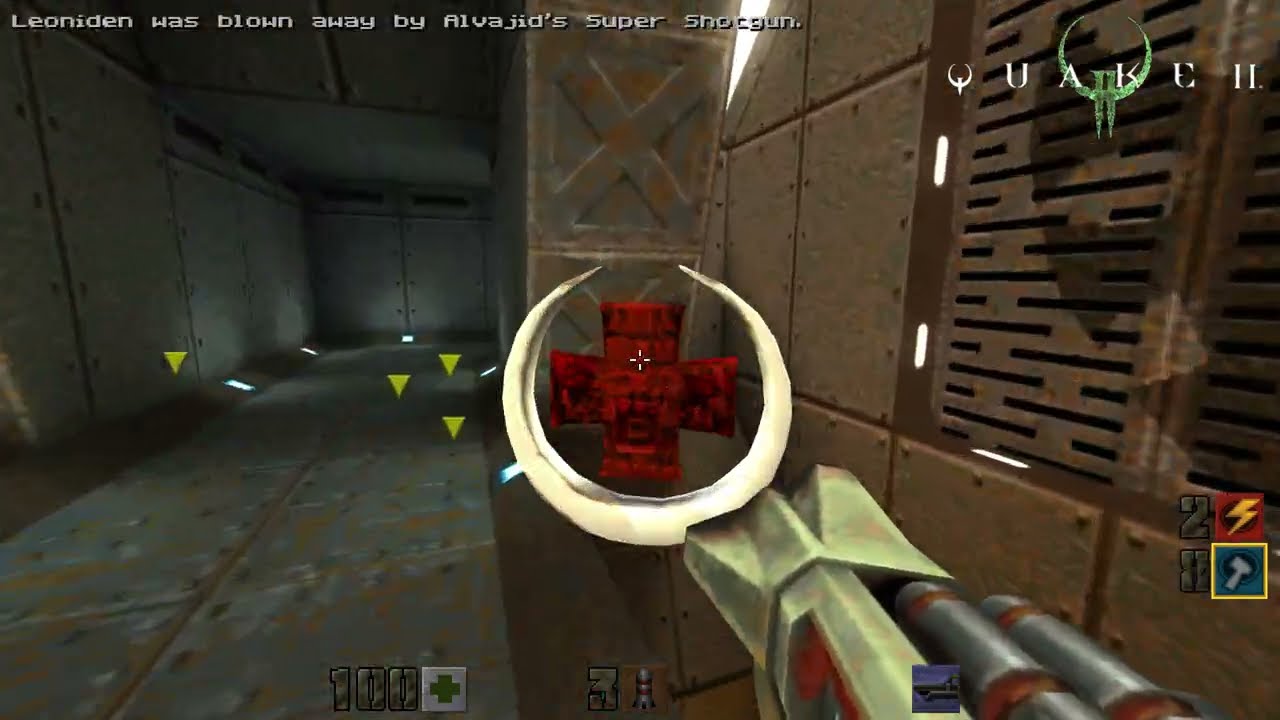 Quake II Enhanced Edition (2023) | Team Deathmatch | Q2DM8 Warehouse