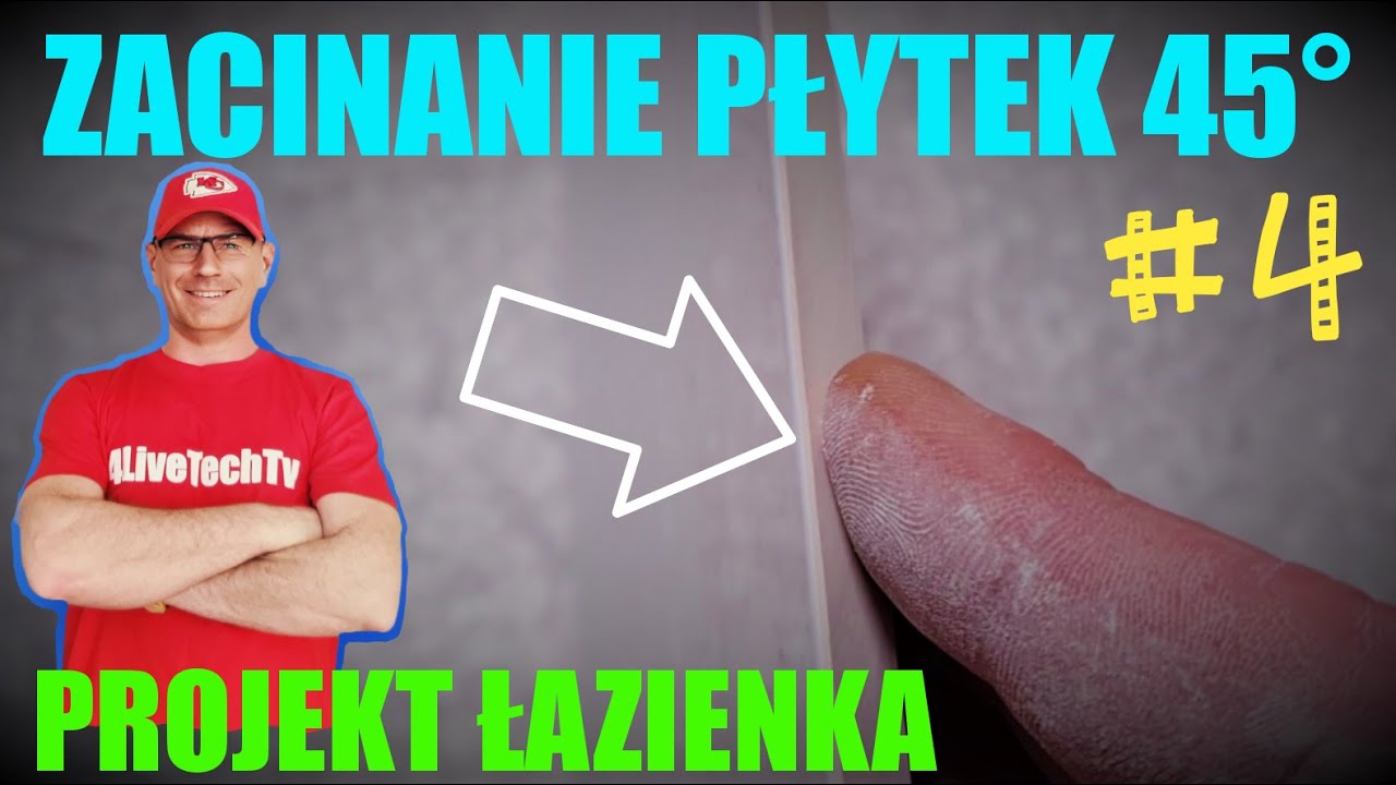 🟢#4 PROJEKT ŁAZIENKA | ZACINANIE PŁYTEK 45°