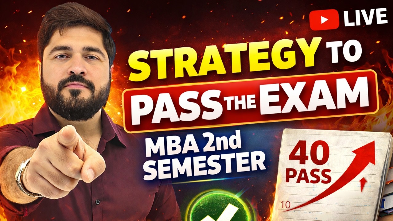 “Only 40 Marks Needed? Watch This Strategy 🔥 | MBA 2nd Sem”