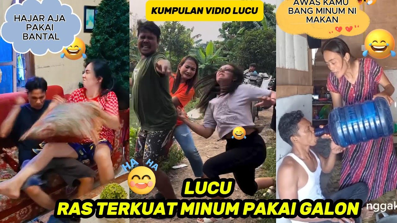 LUCU RAS TERKUAT MINUM AJA PAKAI GALON GAK ADA LAWAN !!! KUMPULAN VIDIO LUCU