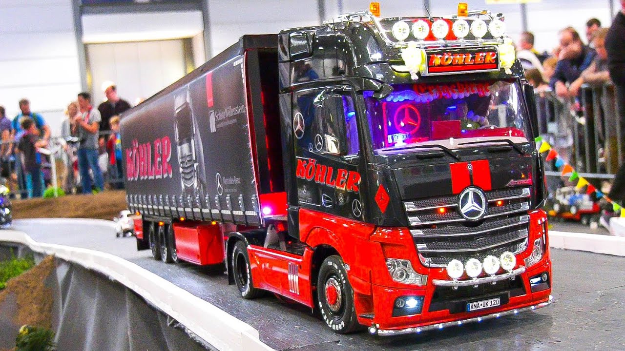 RC TRUCKS MERCEDES-BENZ SPECIAL!! RC ACTROS, RC AROCS, RC HEAVY HAULAGE, RC MODEL SHOW TRUCKS