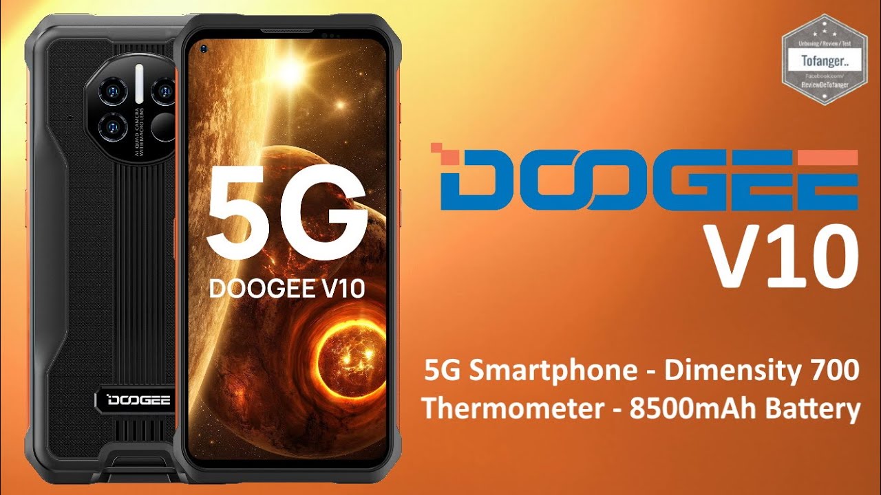 DOOGEE V10 Новый смартфон Doogee 5G, который измеряет вашу температуру ❤️ - Распаковка