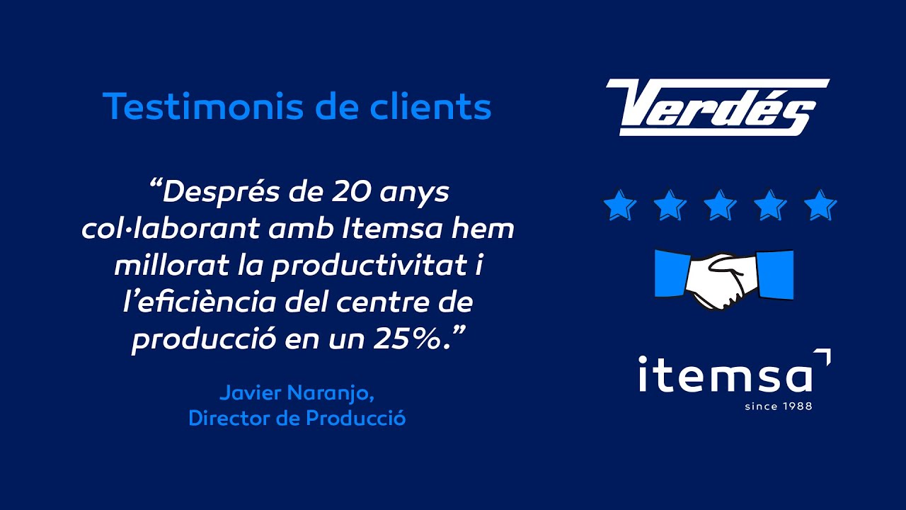 Approductivity i Talleres Felipe Verdés, vint anys de col·laboració i millora de la productivitat
