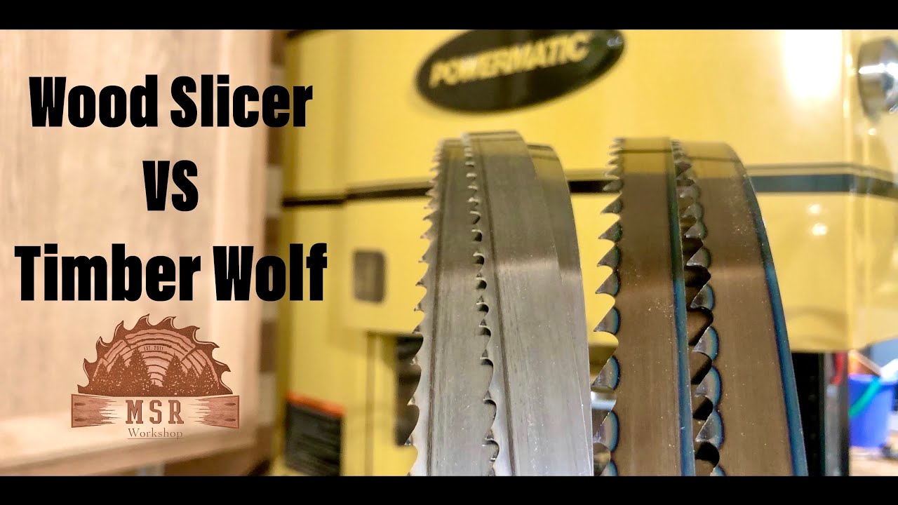 Сравнение полотен для ленточной пилы: Timber Wolf Bi-Metal и Highland Woodworking "Wood Slicer".
