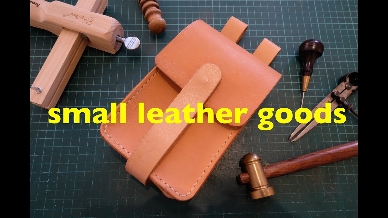 making a simple leather waist pouch Leather Crafting