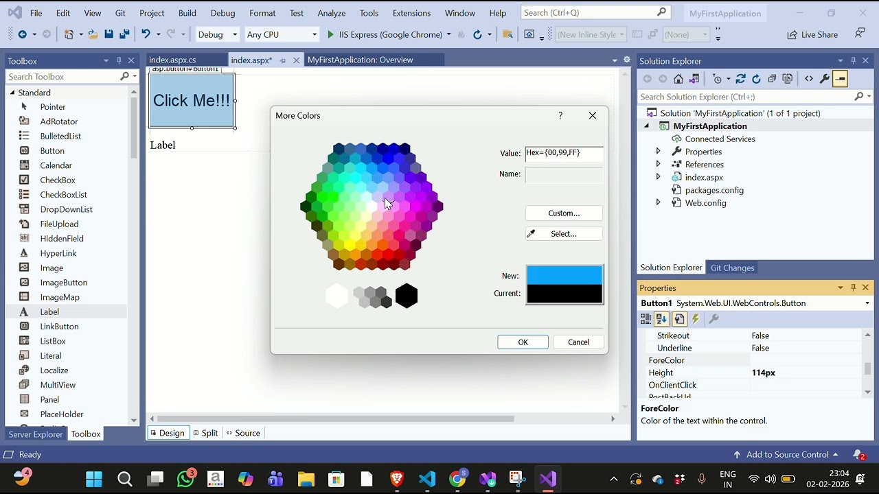 //BASIC OF ASP application session 1 MCA SEM 2 (Advanced WEB Technology)