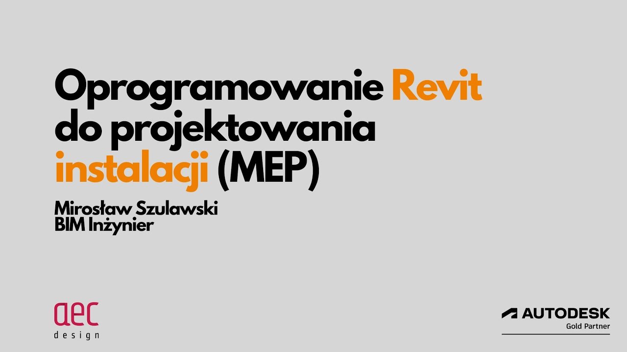 Oprogramowanie Revit do projektowania instalacji (MEP)