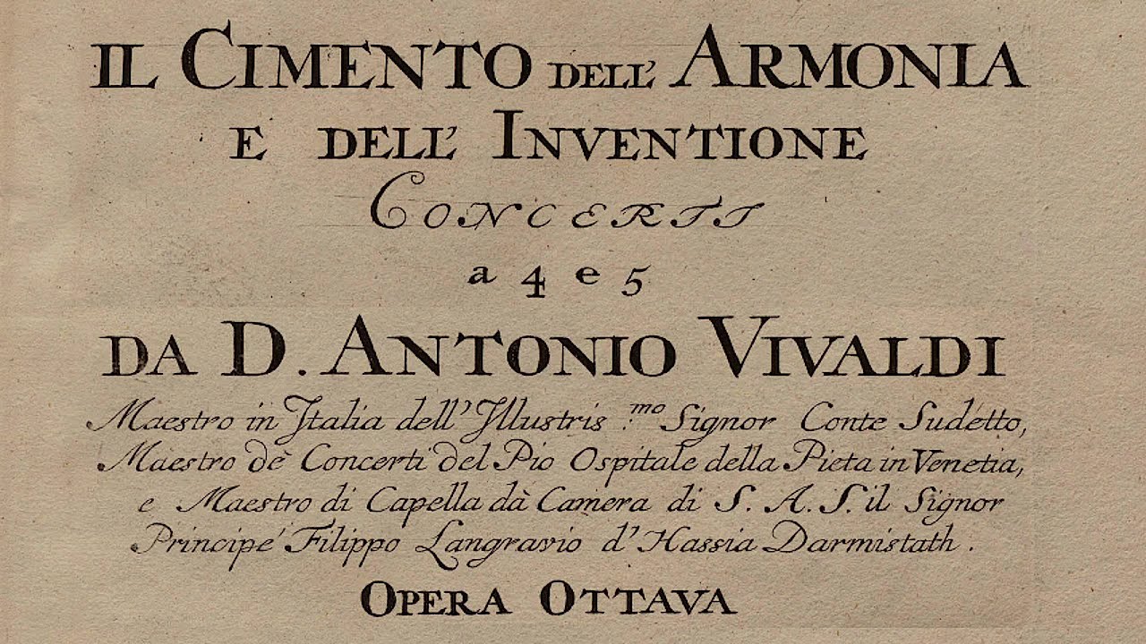 VIVALDI | Il Cimento... | Violin Concerto RV 332 in G minor, Op. 8 No. 8 | Original manuscript