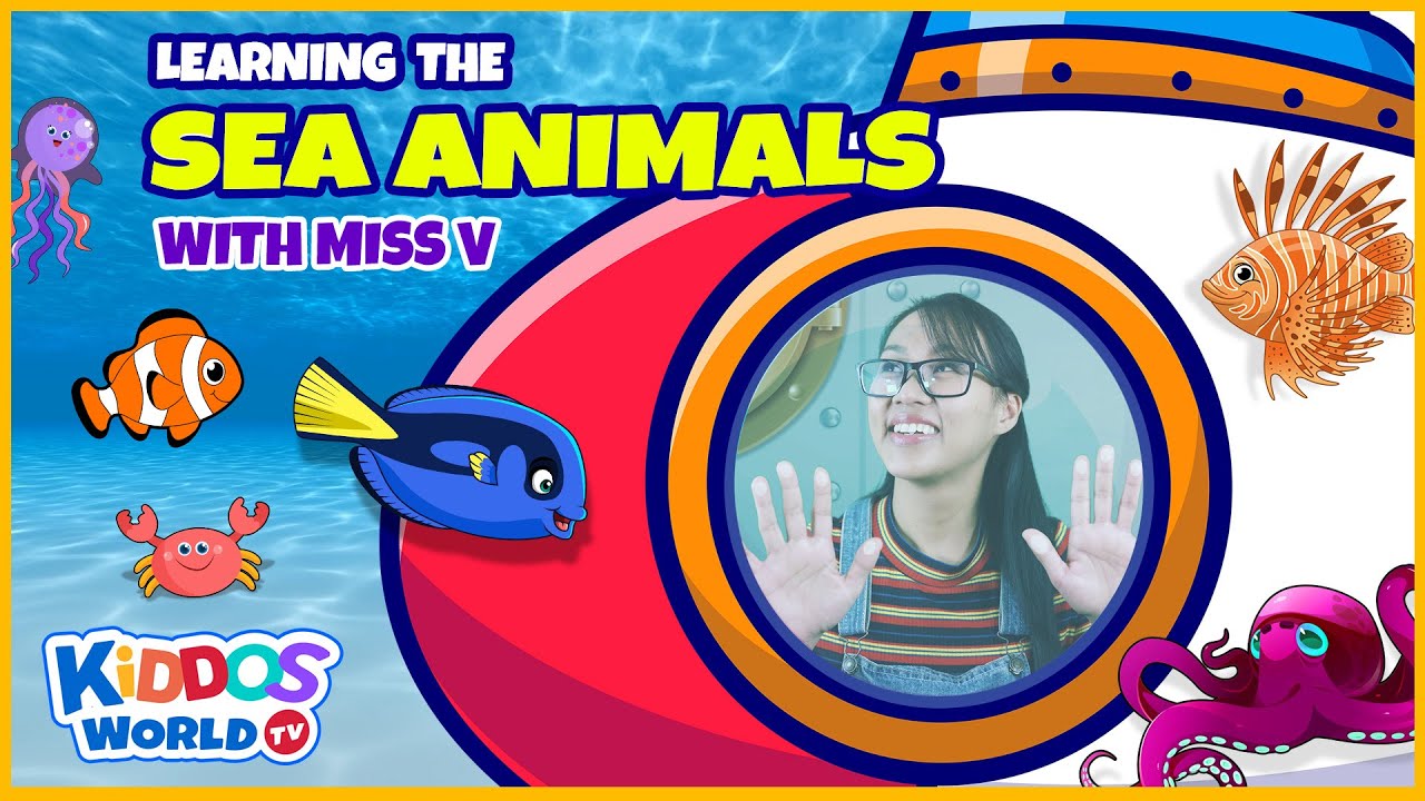 Learn the Sea Animals | Fun Facts about Sea Animals | Exploring the Marine Life with Miss V
