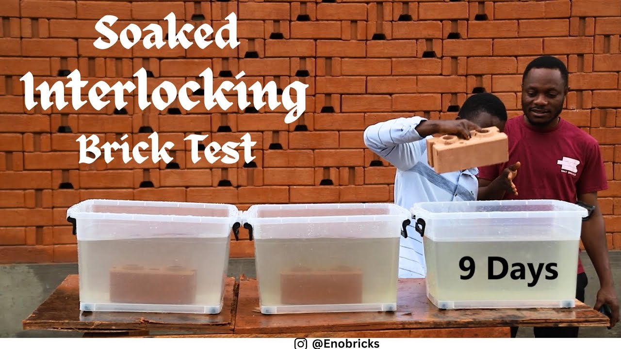 Interlocking brick vs water test