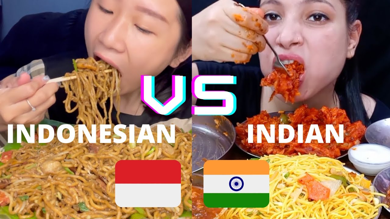 INDIAN VS INDONESIAN MUKBANGERS EATING ❤️