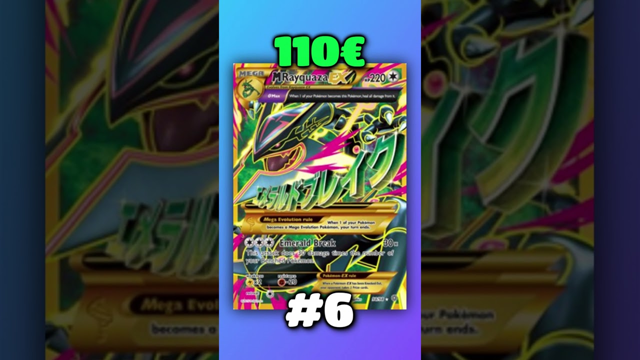 Top 10 Cartas Rayquaza Pok&eacute;mon TCG #pokemon #shorts