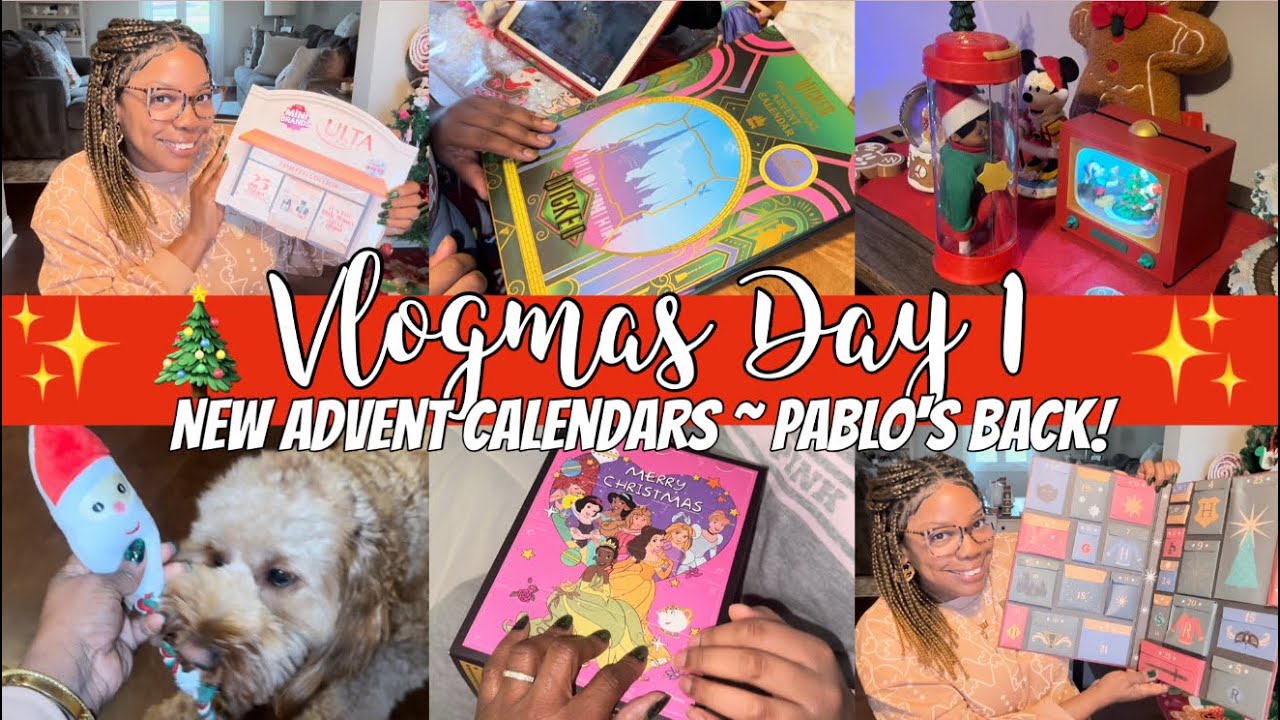 VLOGMAS DAY 1 🎄 WE'RE BACK! ADVENT CALENDARS, BIG SURPRISES & 25 DAYS OF CHRISTMAS MAGIC!