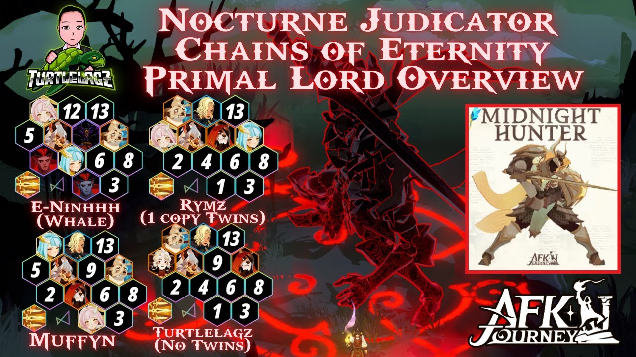 Nocturne Judicator Primal Lord Best Whale/F2P Teams [AFK Journey]