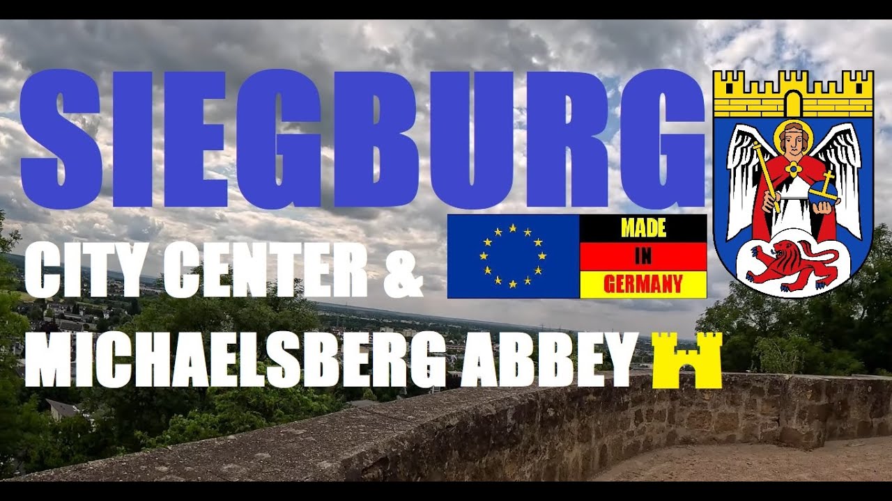 ASMR Bike | Streets of Siegburg 4K 2025 06 16 Monday City Center and Michaelsberg Abbey🏰