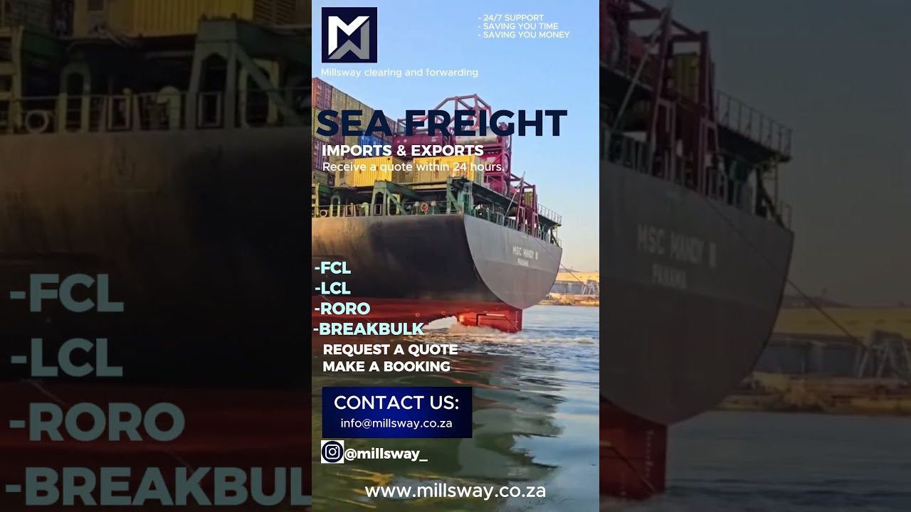 MILLSWAY SEAFREIGHT: Services for both Imports & Exports 