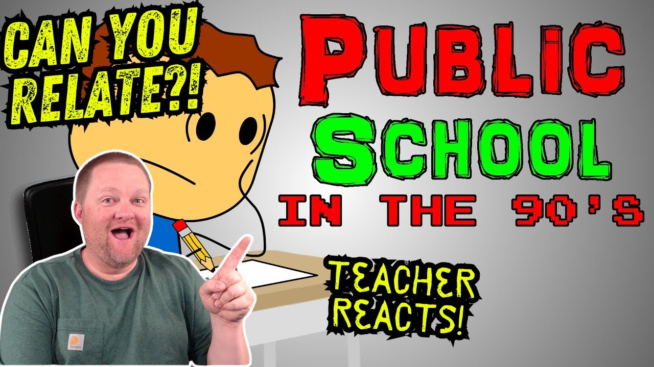 Public School in the 90's | Teacher Reacts | brewstewfilms