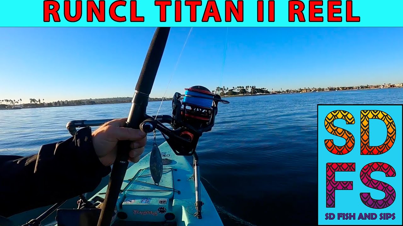 RUNCL Titan II 6000 Spinning Reel Fishing Product Test Review | How I Use When Fishing San Diego