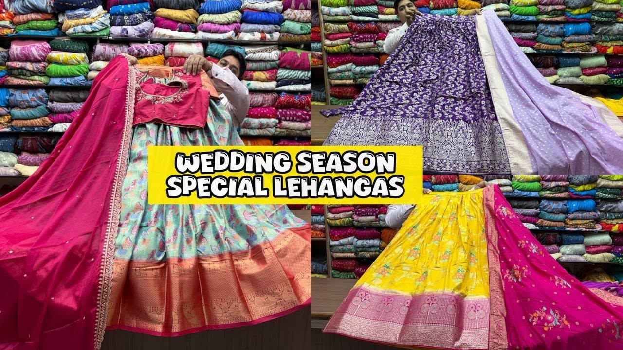 ధర్మవరం పట్టు లంగా వోణి సెట్స్ Maggam work Halfsarees sets festival season