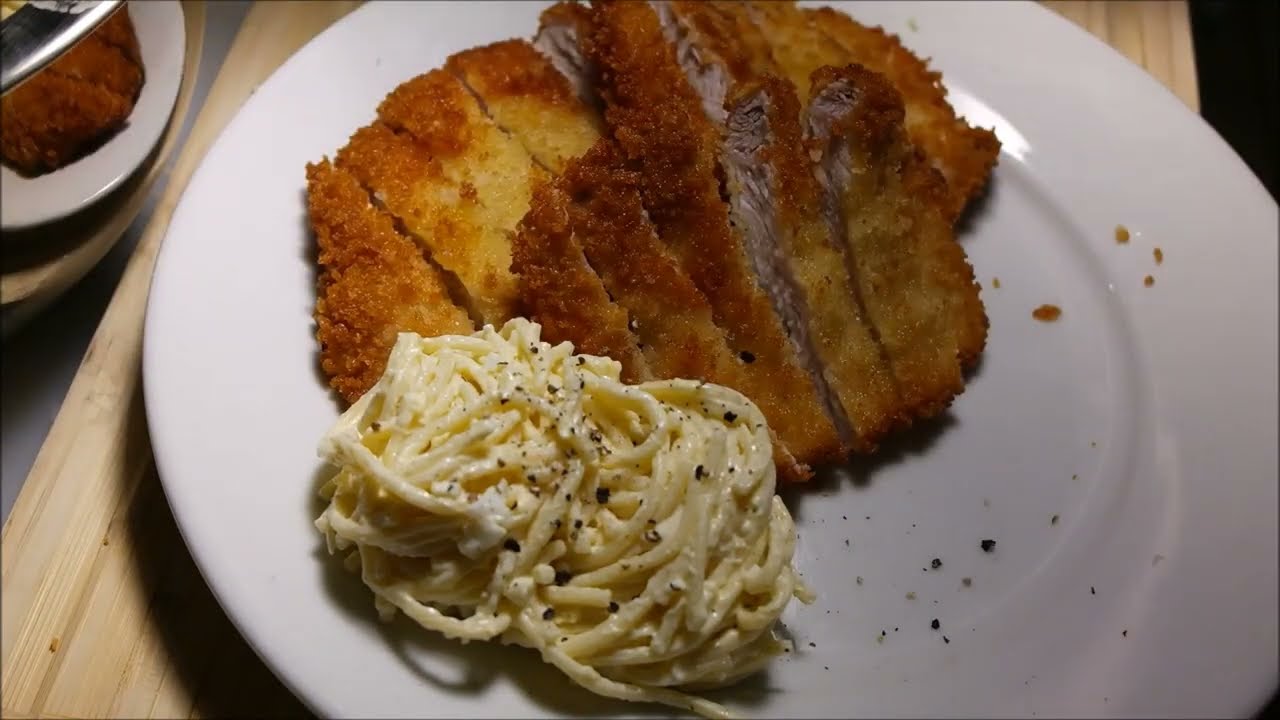 Easy Tonkatsu (Japanese Style Pork Cutlet) w/ Special Shiro's Drive In Mac Salad