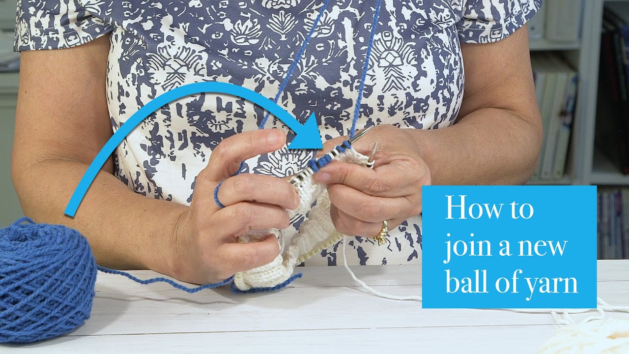 How to join a new ball of yarn | Portuguese Style of Knitting