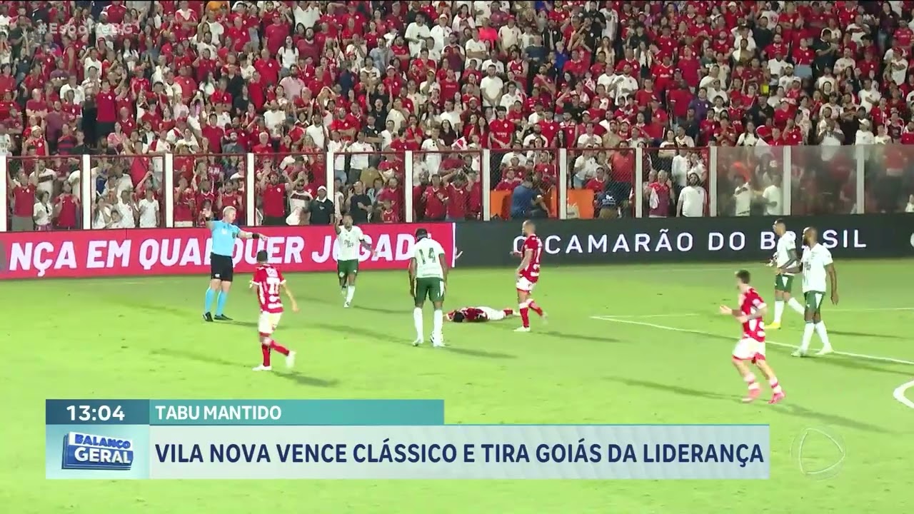 Vila nova vence clássico e tira goiás da liderança