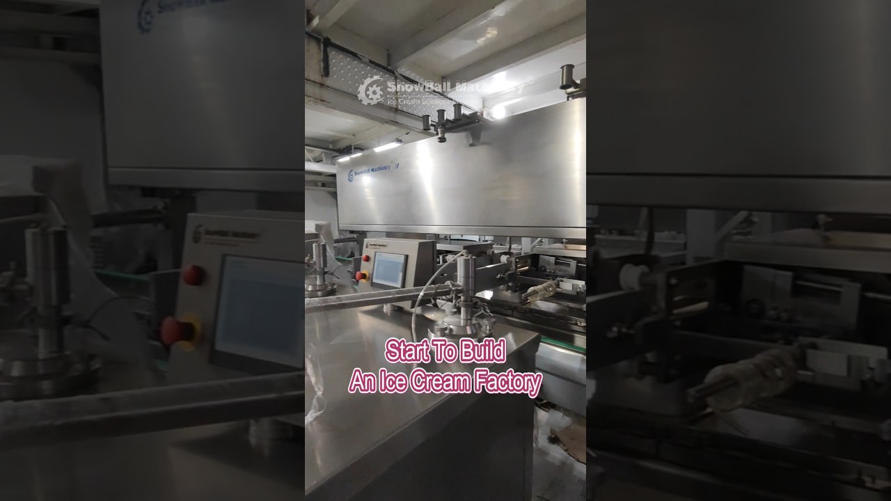how to start an ice cream factory, extruded ice cream production line machines