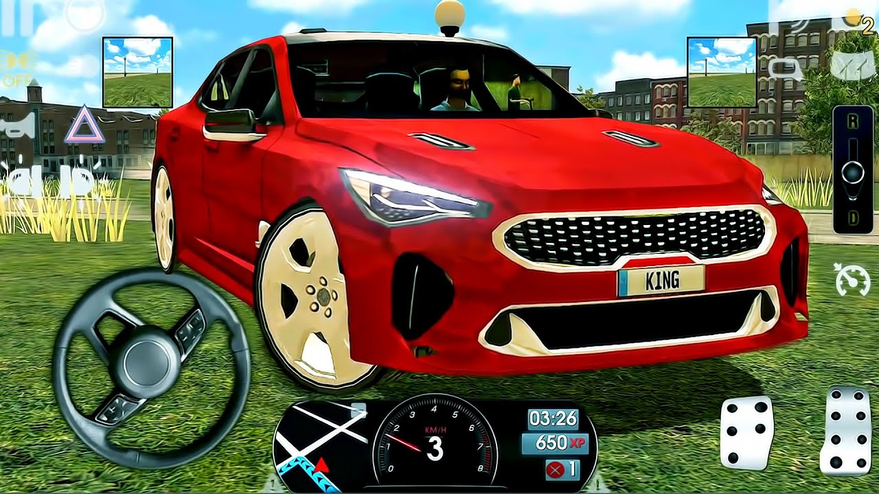 Car KIA Stinger Offroad and City Driver Ride 3D - Driving School Sim #26 - Android GamePlay