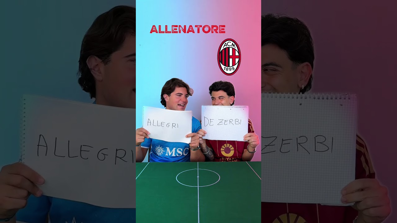 PREDICTION ALLENATORI SERIE A 2025/26! 😱📈 #gioco #calcio #challenge #allenatore