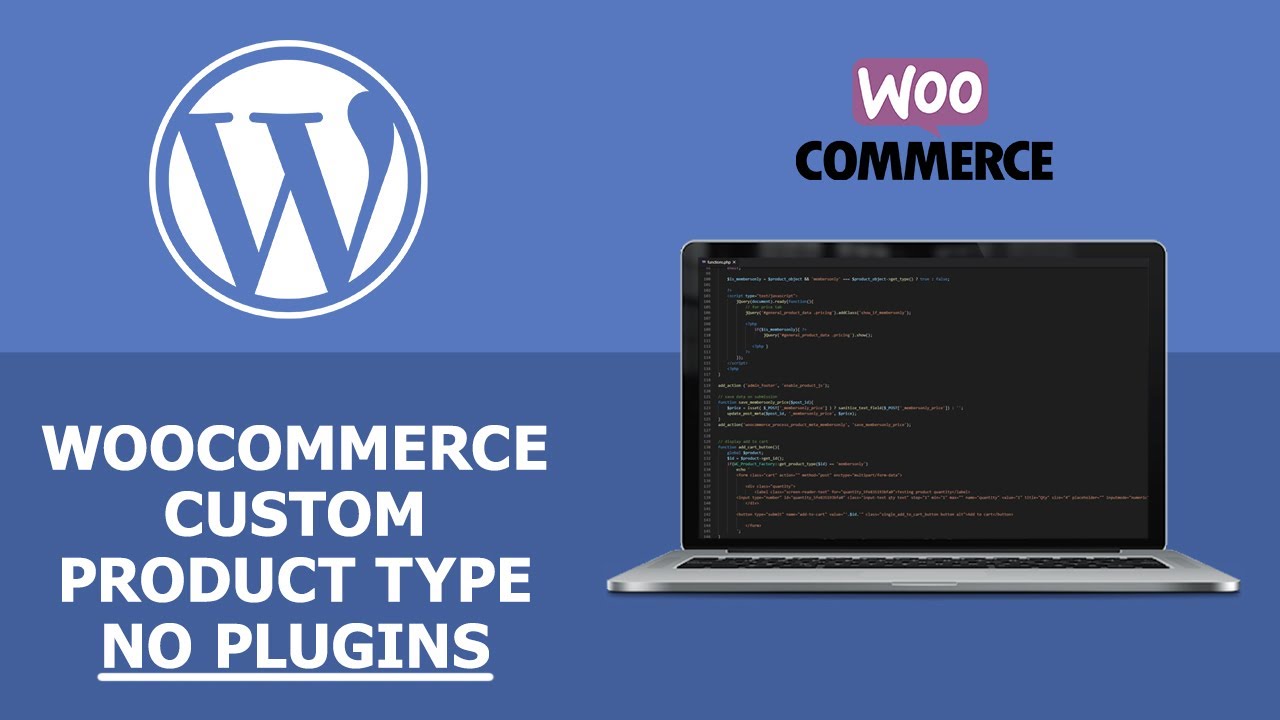 WooCommerce Custom Product Type | No Plugins