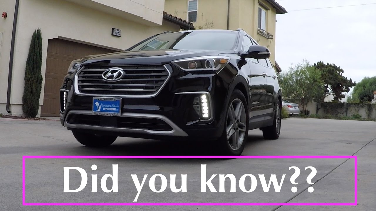 2017 / 2018 Hyundai Santa Fe - 10 cool features