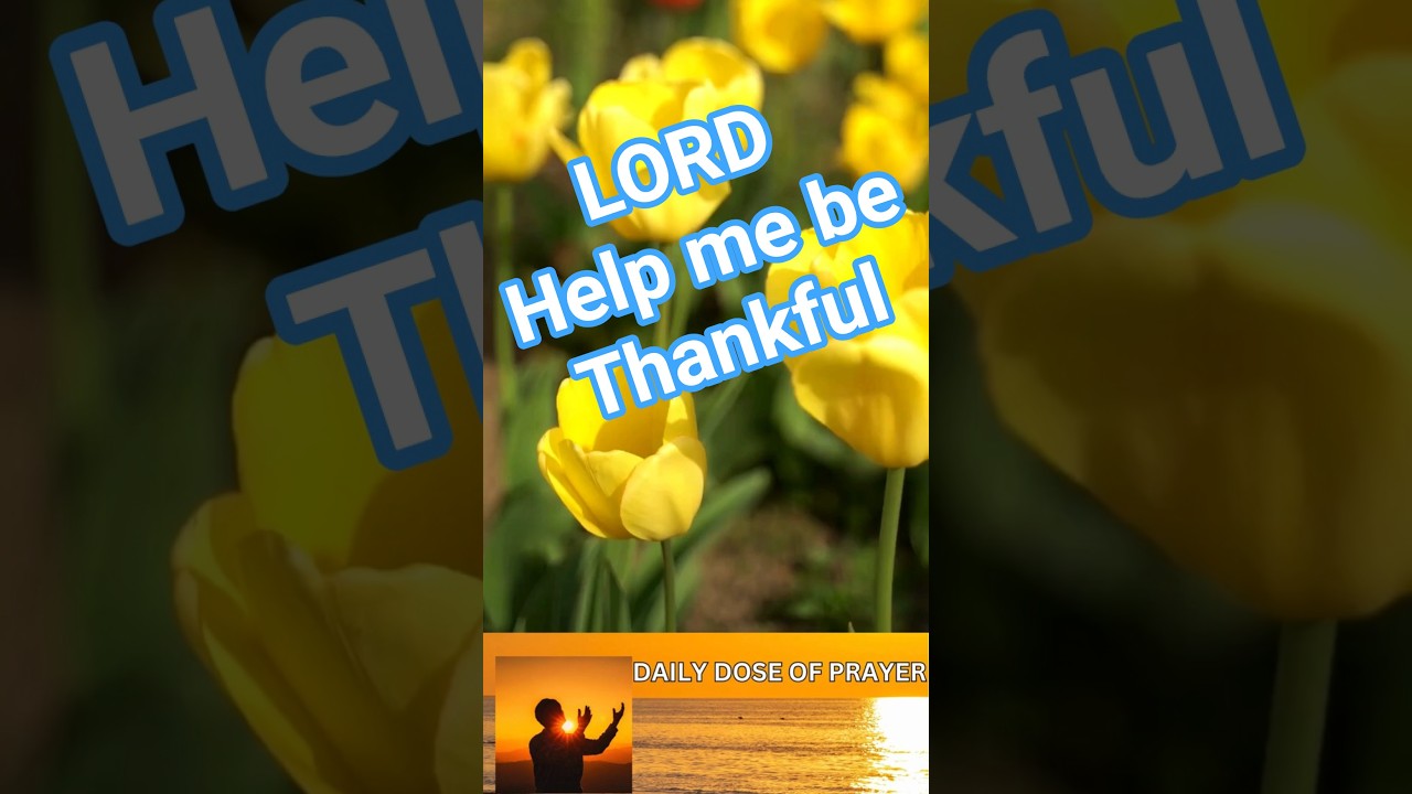 Short Prayer - Help me be Thankful!
