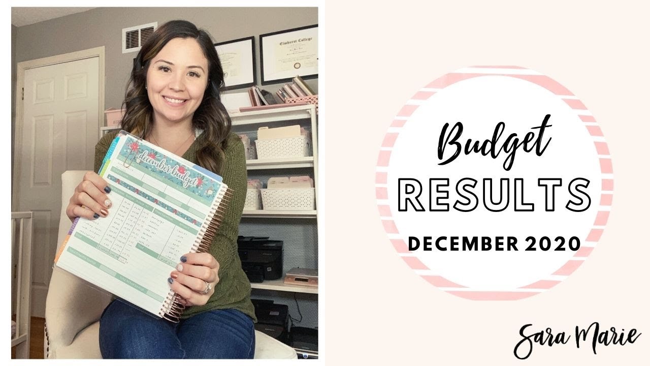 Over Budget on EVERYTHING!  | December 2020 Budget Results | Sara Marie Stickers | EC Monthly |