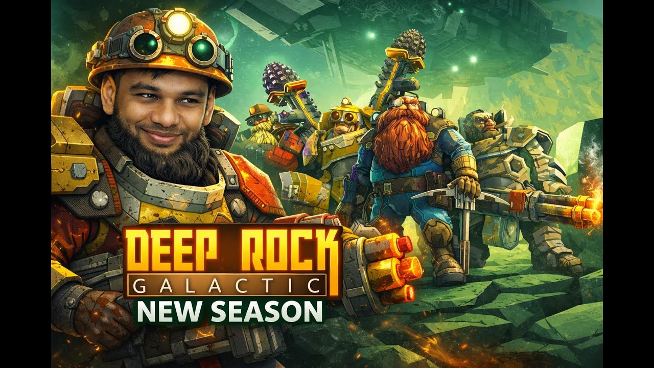 DEEP ROCK GALACTIC NEW SEASON LIVE! | First Look, New Missions, Chaos & ROCK AND STONE! ⛏️