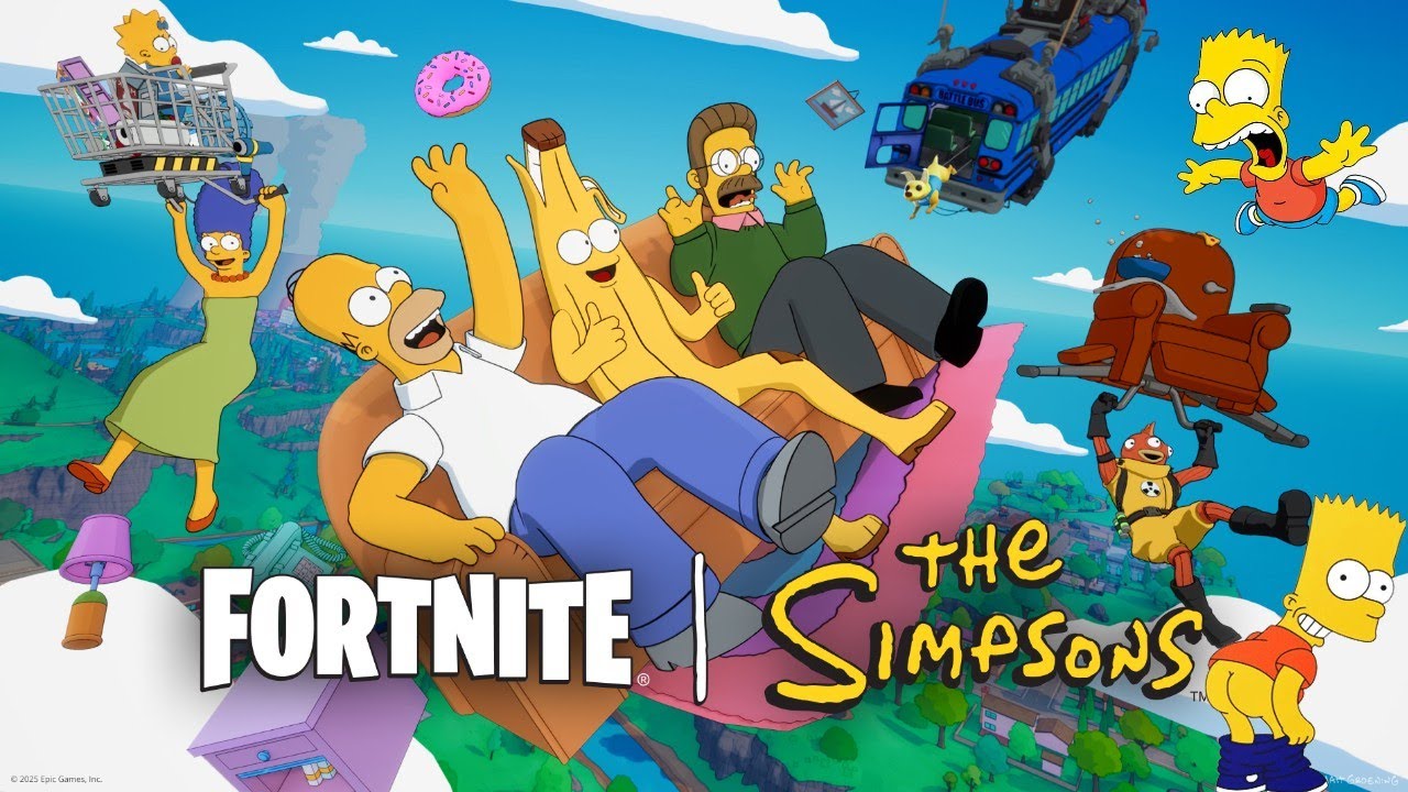 Jugando a la nueva temporada de Fornite x The simpsons/ Esta temporada promete