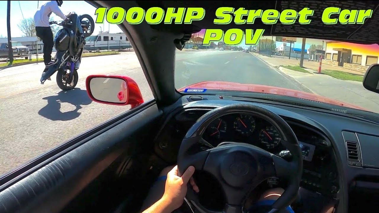 I Drove A 1000HP Supra On The Street On Street Tires! Traction is MIA.