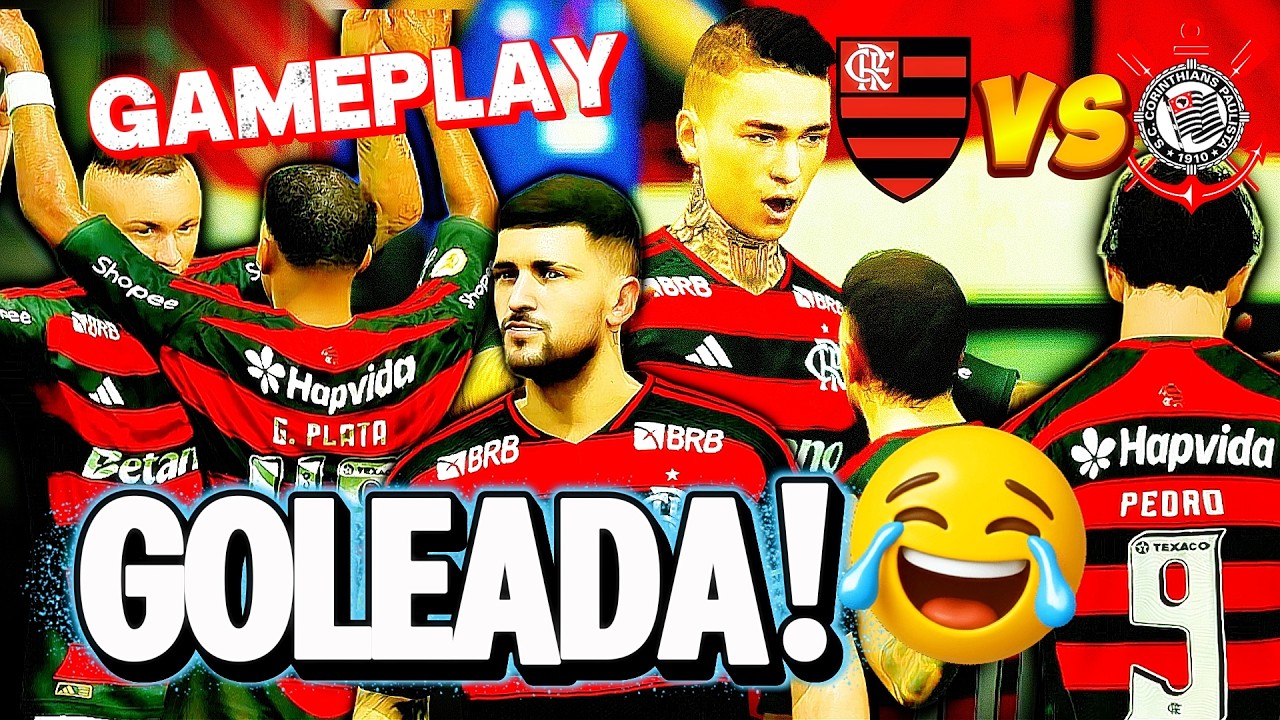 FLAMENGO X CORINTHIANS🔥 Por essa goleada o Corinthians não esperava!!!😲 Gameplay fifa friends