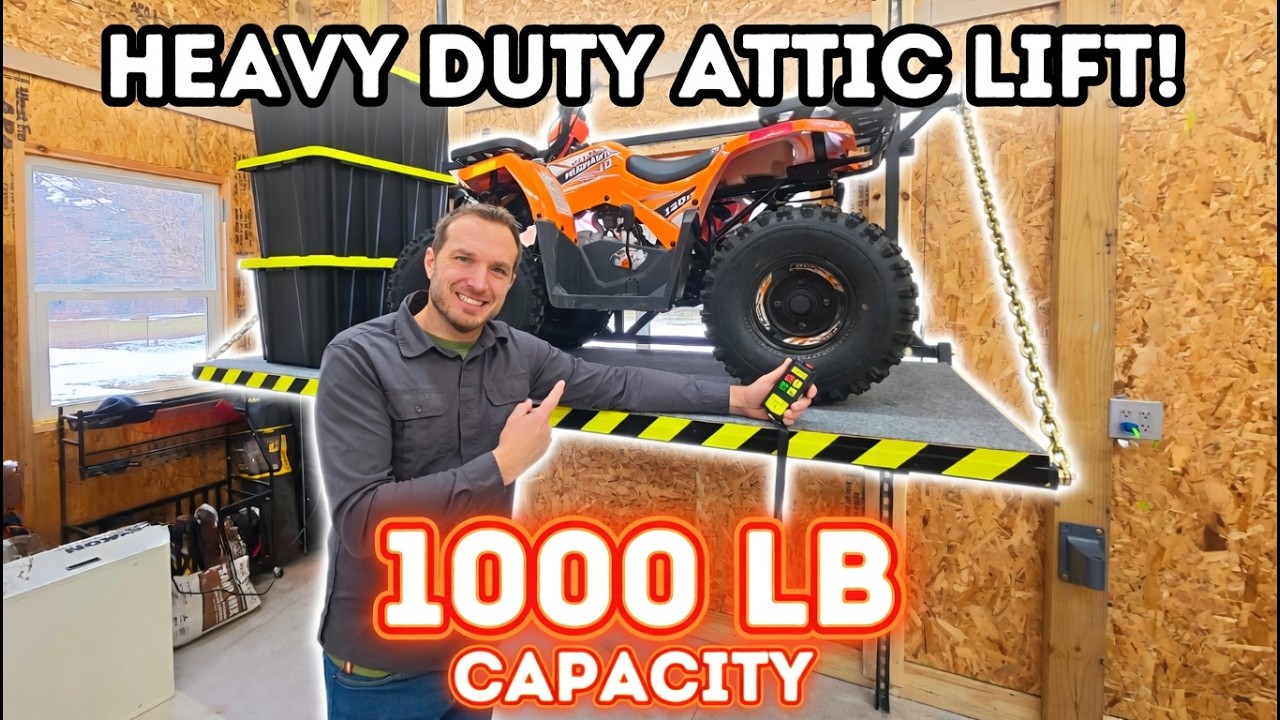 Building a High Capacity Attic Lift | DIY Shop Elevator Built Right