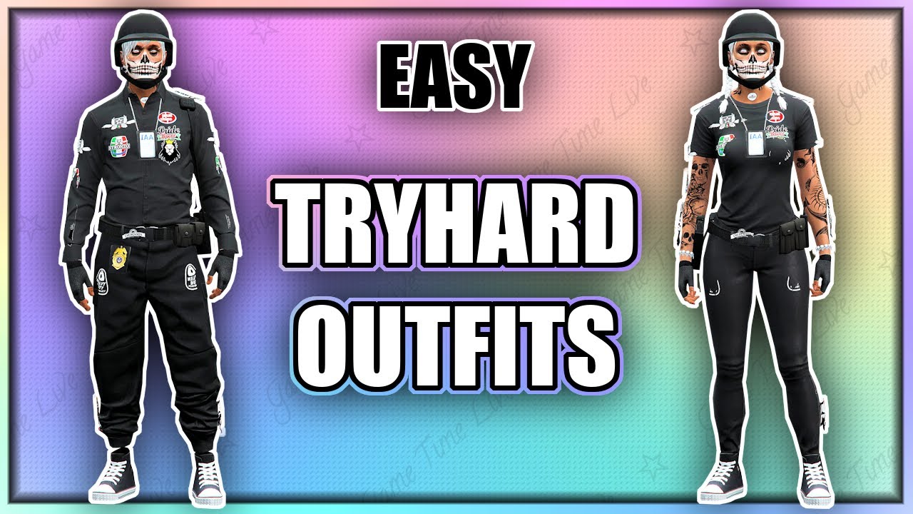 GTA5 I *NEW* 2 EASY Male And Female Tryhard Outfits!