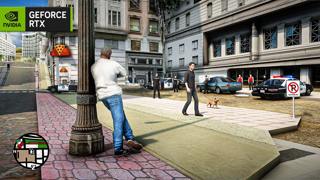 GTA San Andreas Remake RTX 5090, миссия «555 WE TIP» в 4K! Игровой мод GTA SA Remastered Graphics