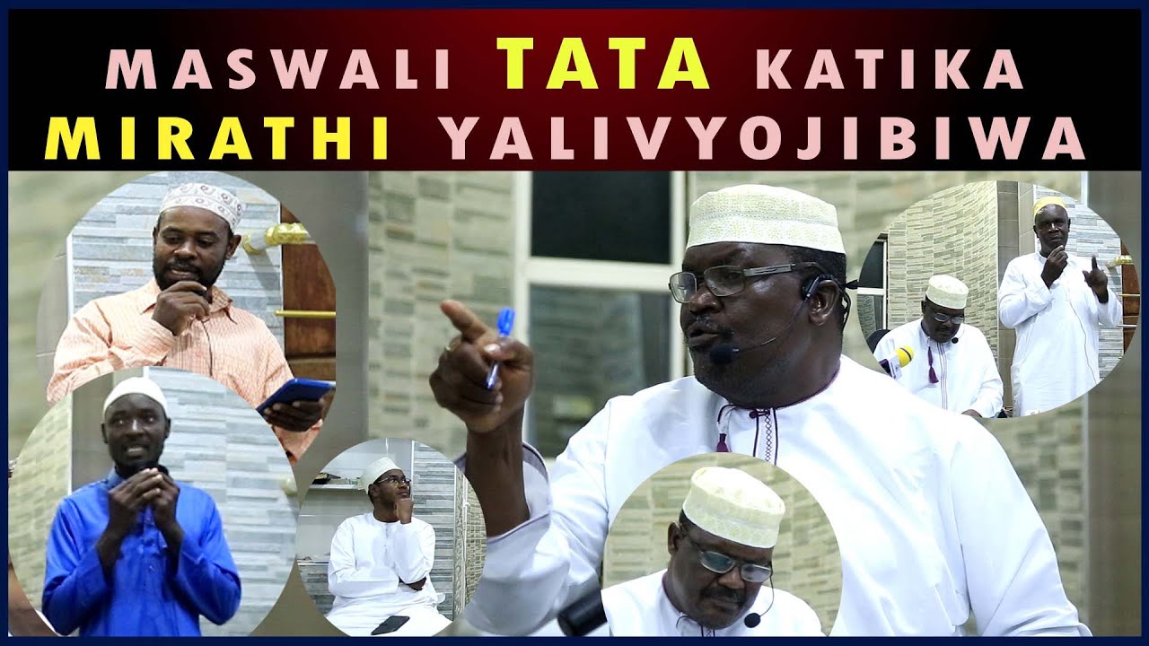 MASWALI TATA YA MIRATHI, SHEIKH MUHAMMAD IDD AKWEPA SWALI HILI NA KUJIBU MASWALI HAYA TU