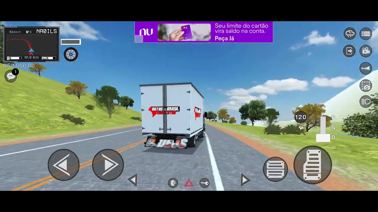 Jogando rotas do Brasil online 