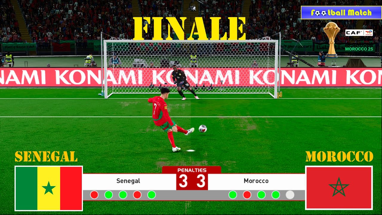 SÉNÉGAL vs MAROC - Penalty Shootout - FINALE Coupe d'Afrique des Nations 2025 | eFootball PES
