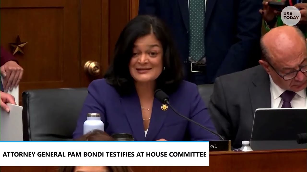 At Pam Bondi hearing, Pramila Jayapal demands apology to Epstein survivors whose names DOJ released
