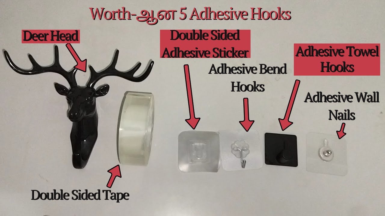Wall-ல ஆணி அடிக்காம, Photo/Mirror/Calender/Clock மாட்ட, இந்த 5 Adhesive Hooks-ம் அருமையான Option!