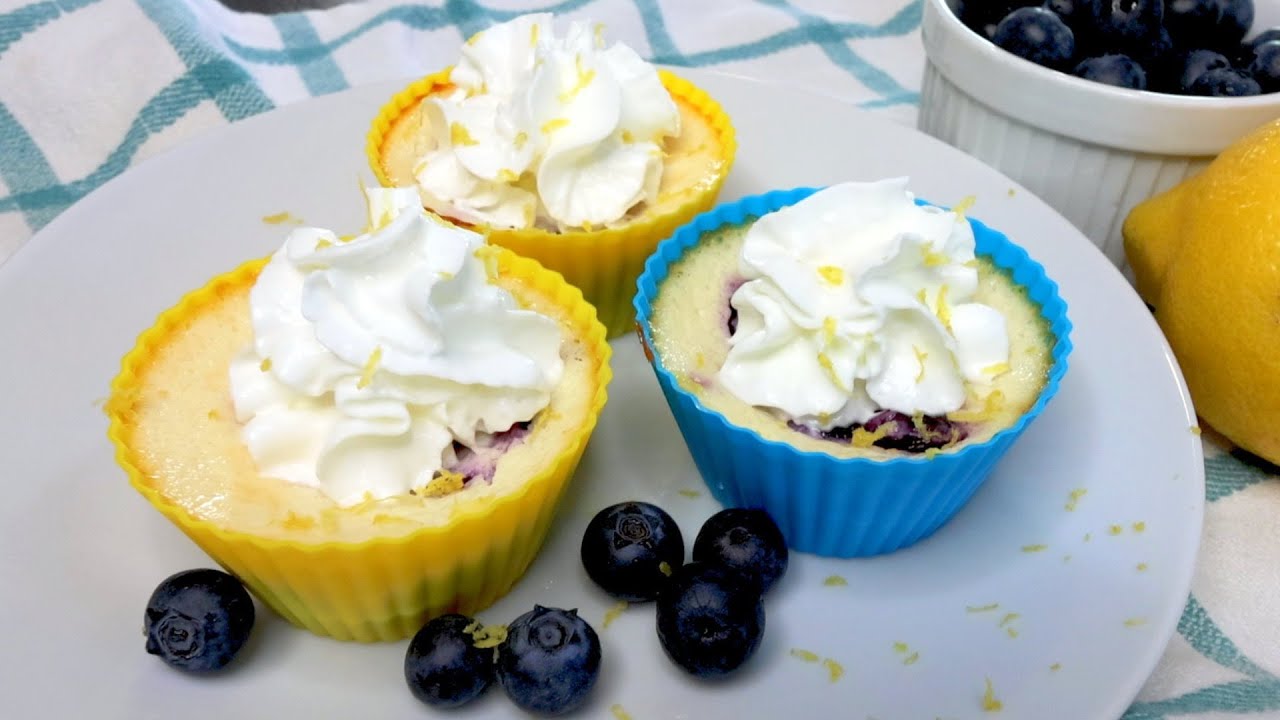 EASY Mini Blueberry Lemon Cheesecakes 🫐🍋 Lightened Up Cheesecake! WW Dessert Recipe! Weight Watchers